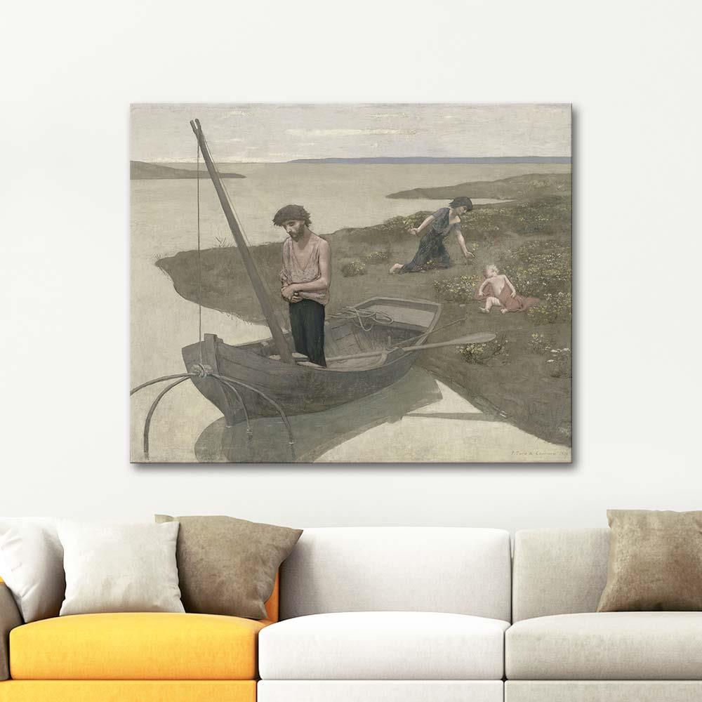 Pierre Puvis de Chavannes Yoksul Balıkçı Kanvas Tablo