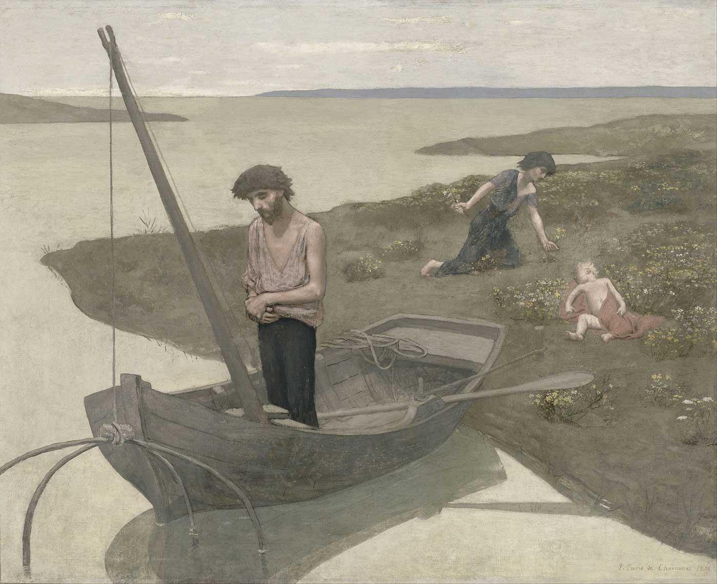 Pierre Puvis de Chavannes Yoksul Balıkçı Kanvas Tablo