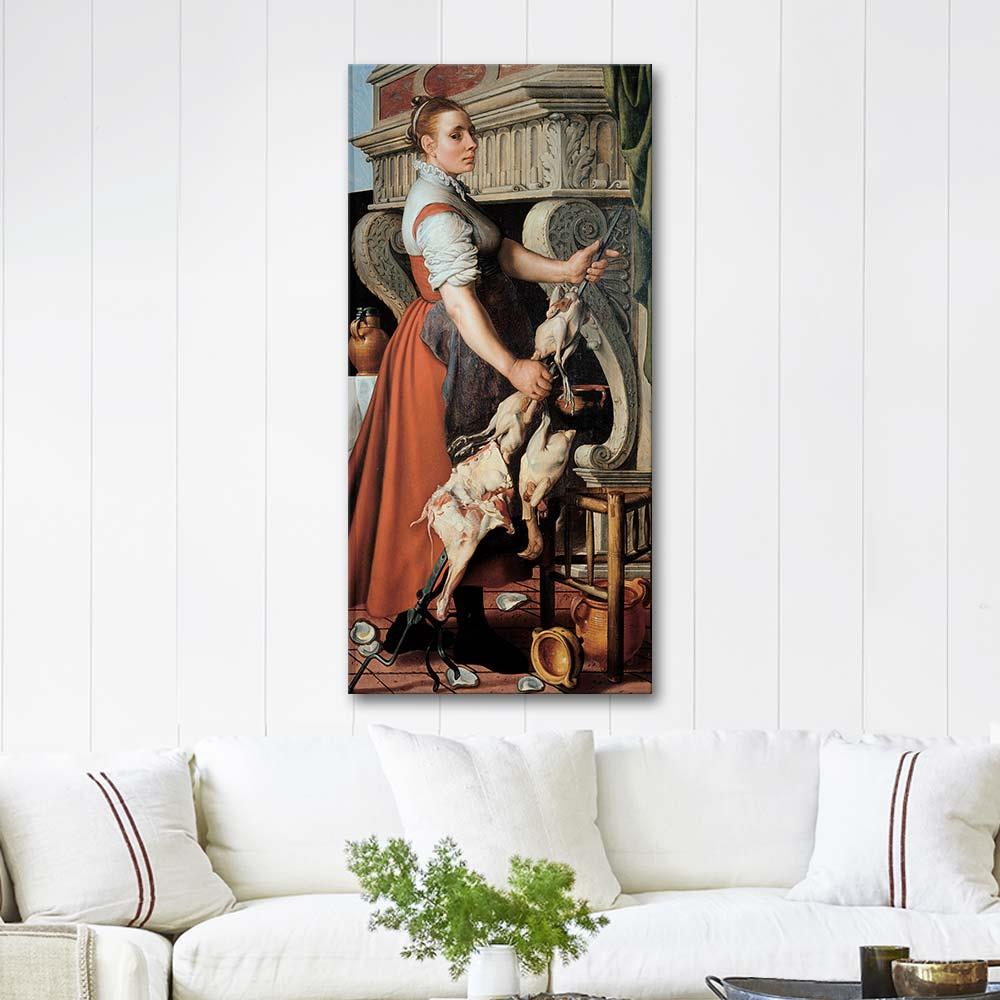 Pieter Aertsen Aşçı Kanvas Tablo