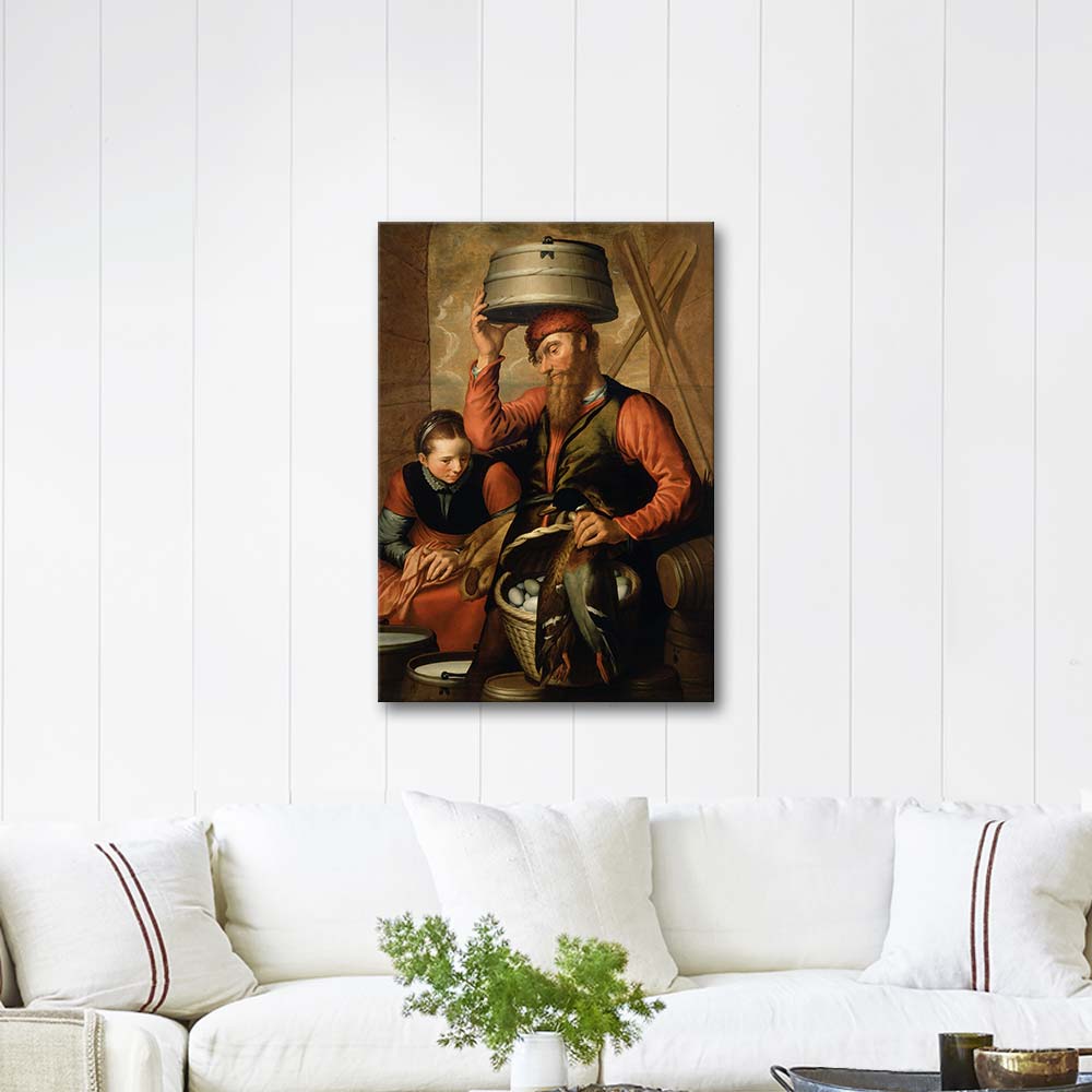Pieter Aertsen Tavuk Satıcıları Kanvas Tablo