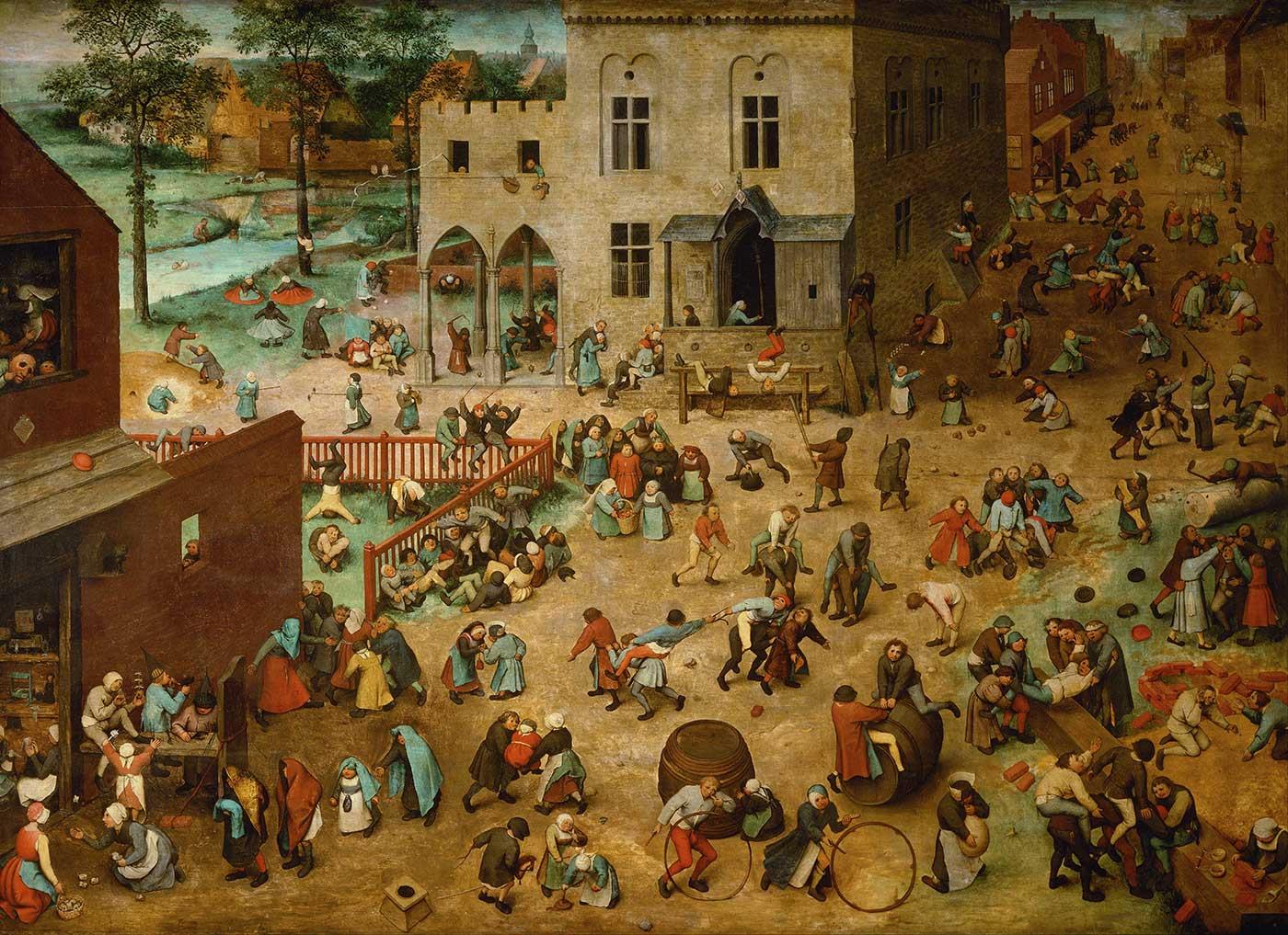 Pieter Bruegel Çocuk Oyunları Kanvas Tablo