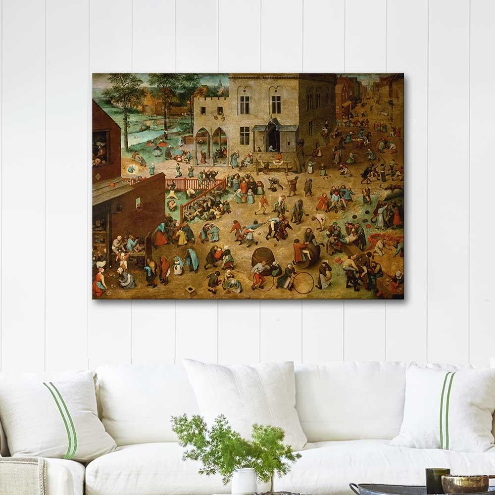 Pieter Bruegel Çocuk Oyunları Kanvas Tablo
