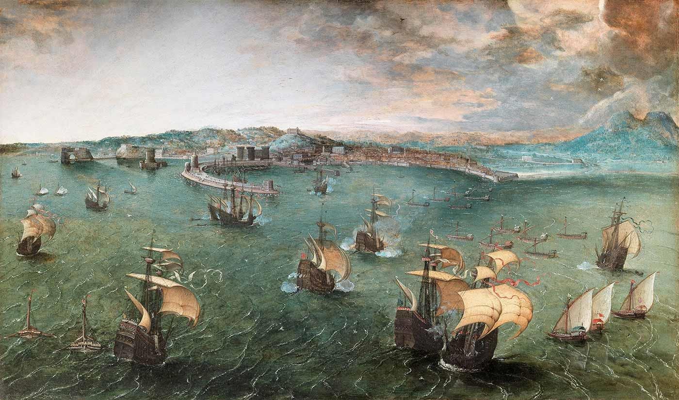 Pieter Bruegel Napoli Limanı Kanvas Tablo