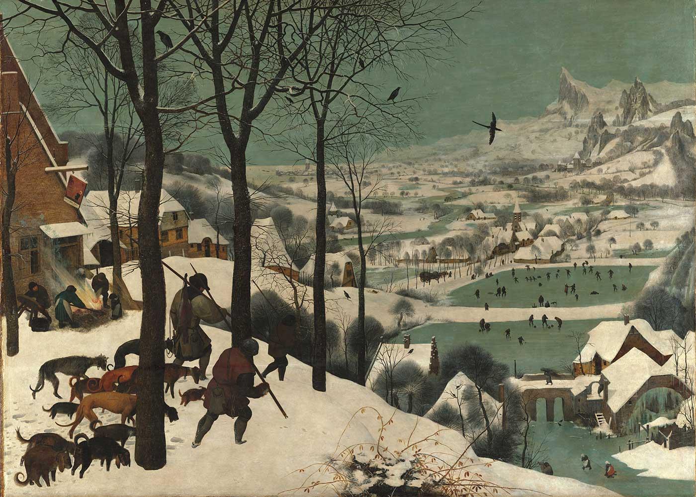 Pieter Bruegel Avcıların Dönüşü Kanvas Tablo