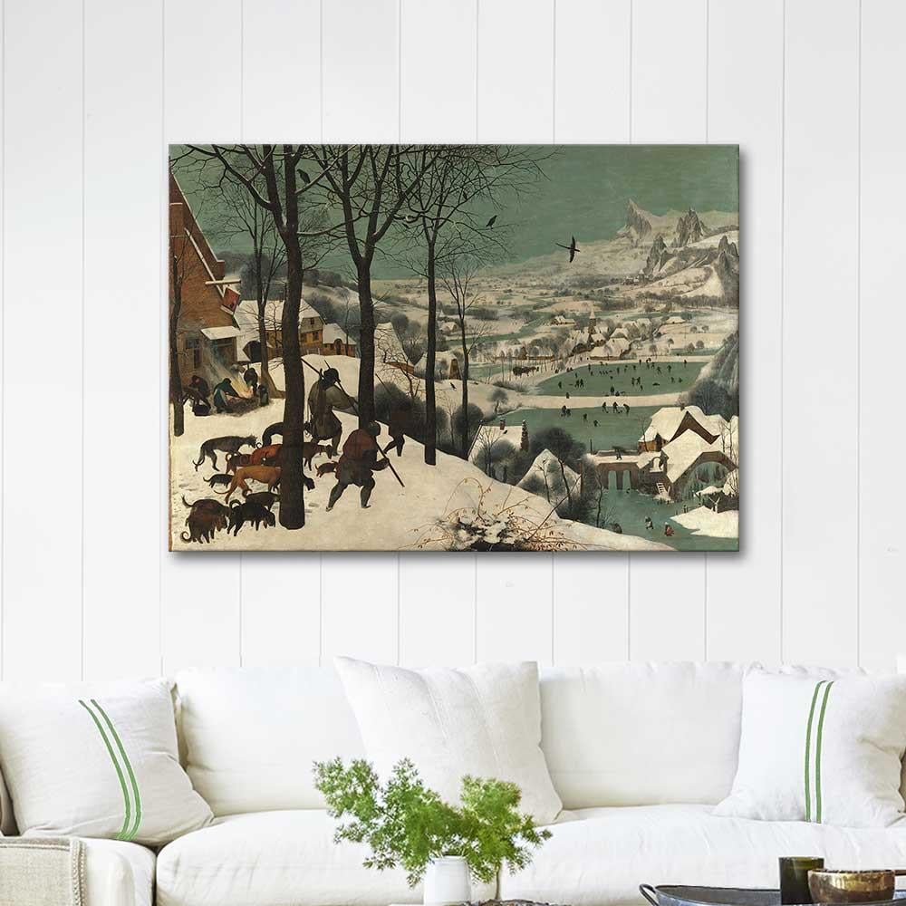 Pieter Bruegel Avcıların Dönüşü Kanvas Tablo