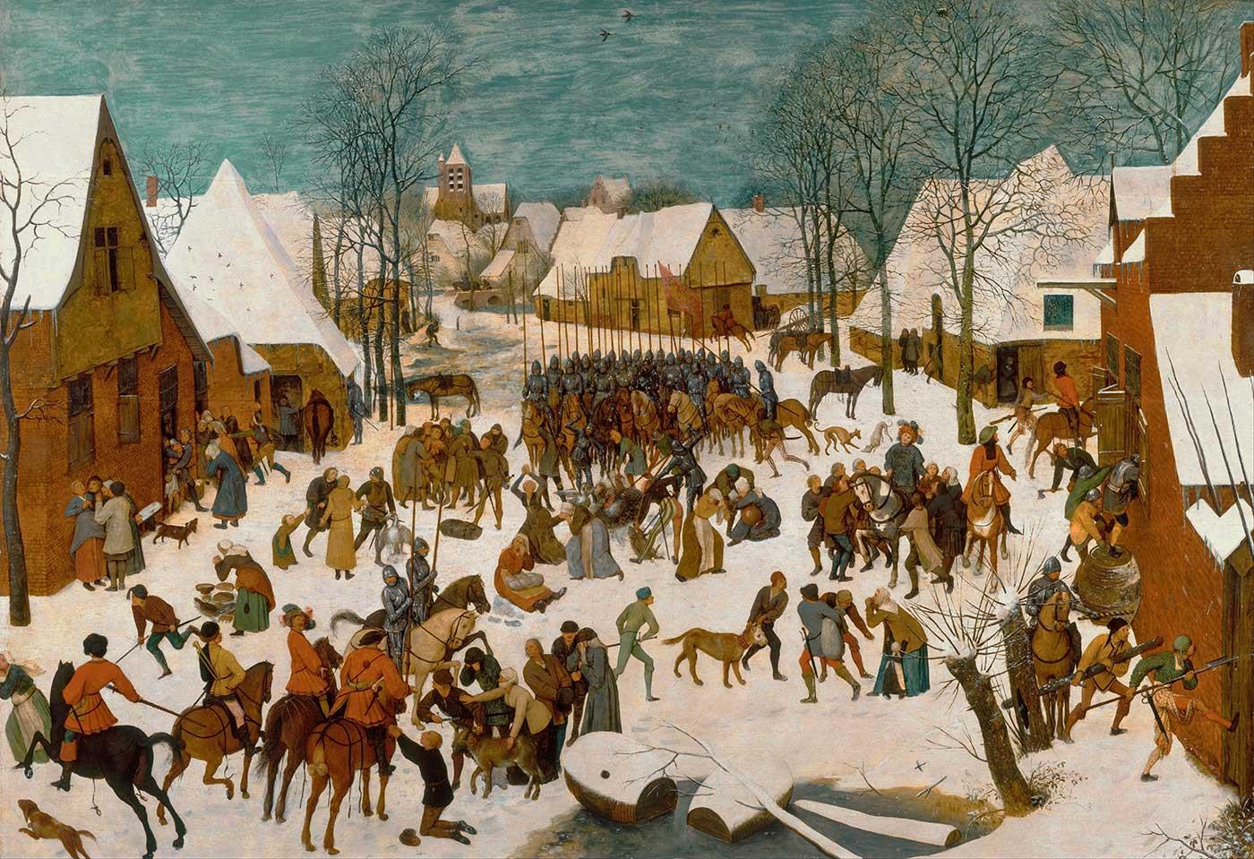 Pieter Bruegel Katliam Kanvas Tablo