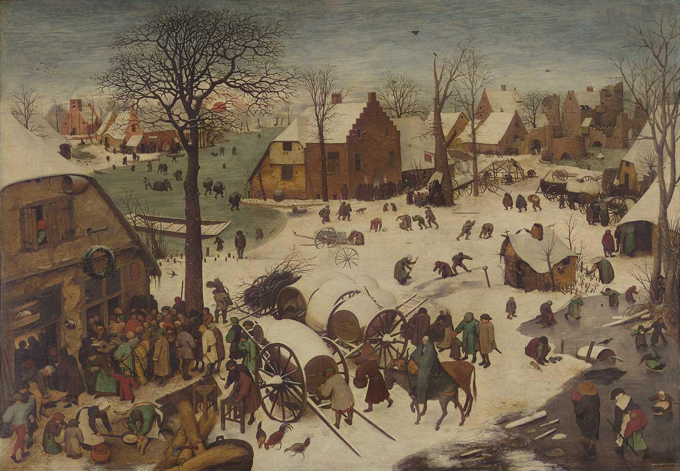 The People's Census at Bethlehem by Pieter Bruegel