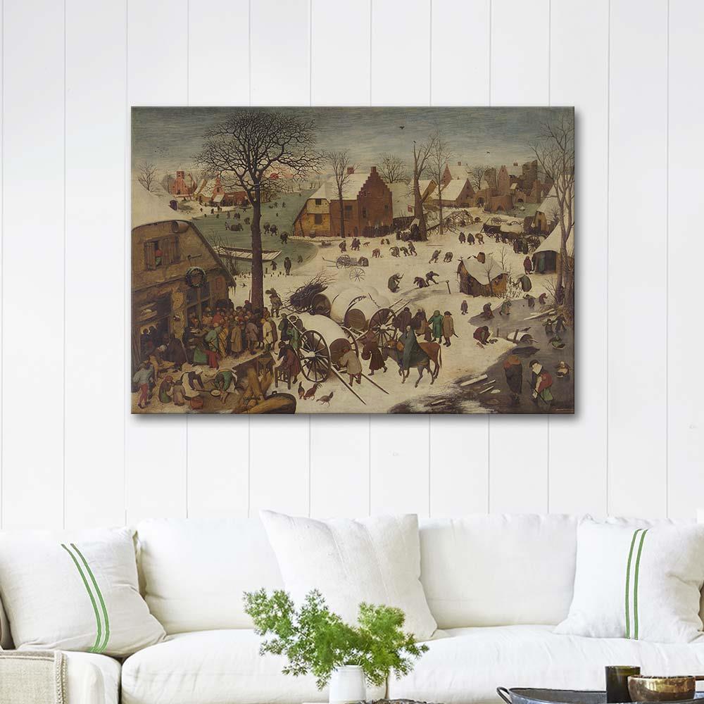 Pieter Bruegel The People's Census at Bethlehem Art Print