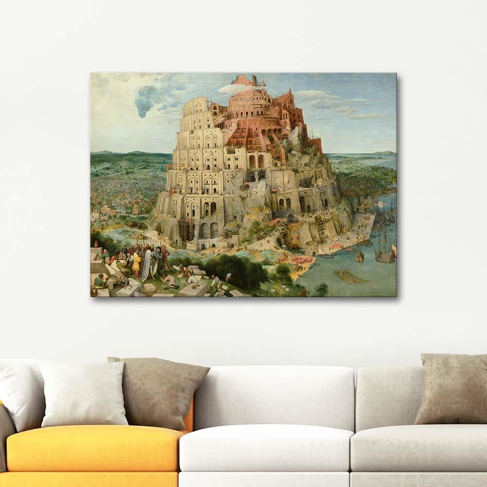 Pieter Bruegel Babil Kulesi 02 Kanvas Tablo