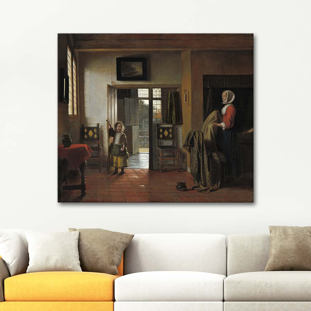 Pieter de Hooch The Bedroom Art Print