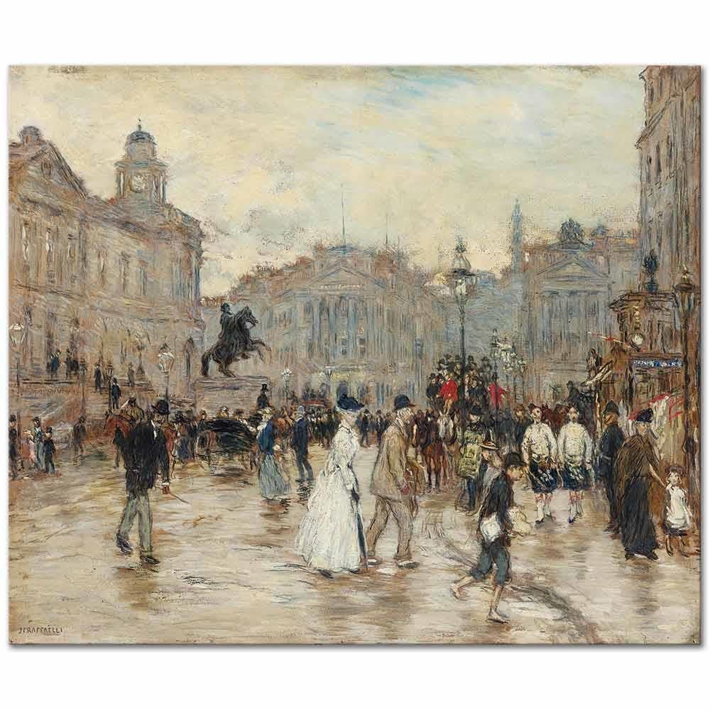 Place St. Augustin by Jean-François Raffaelli as Art Print