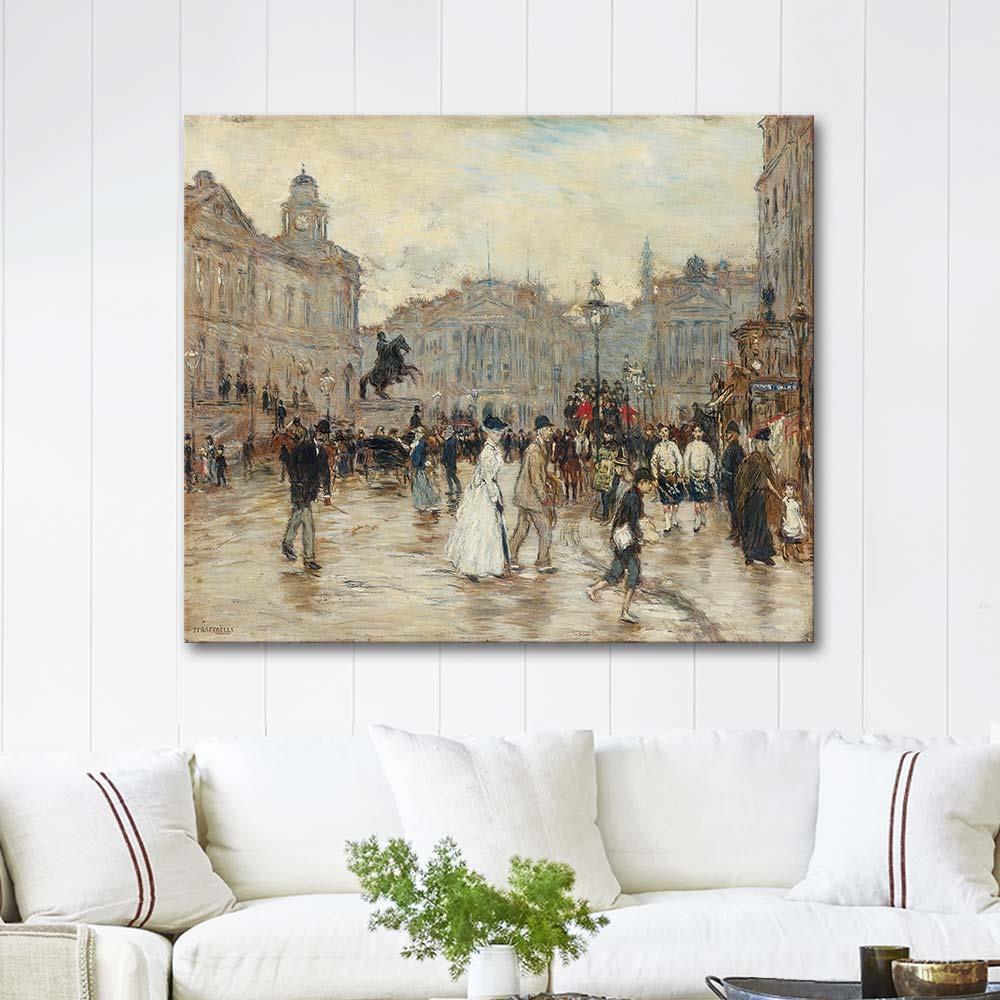 Place St. Augustin by Jean-François Raffaelli as Art Print