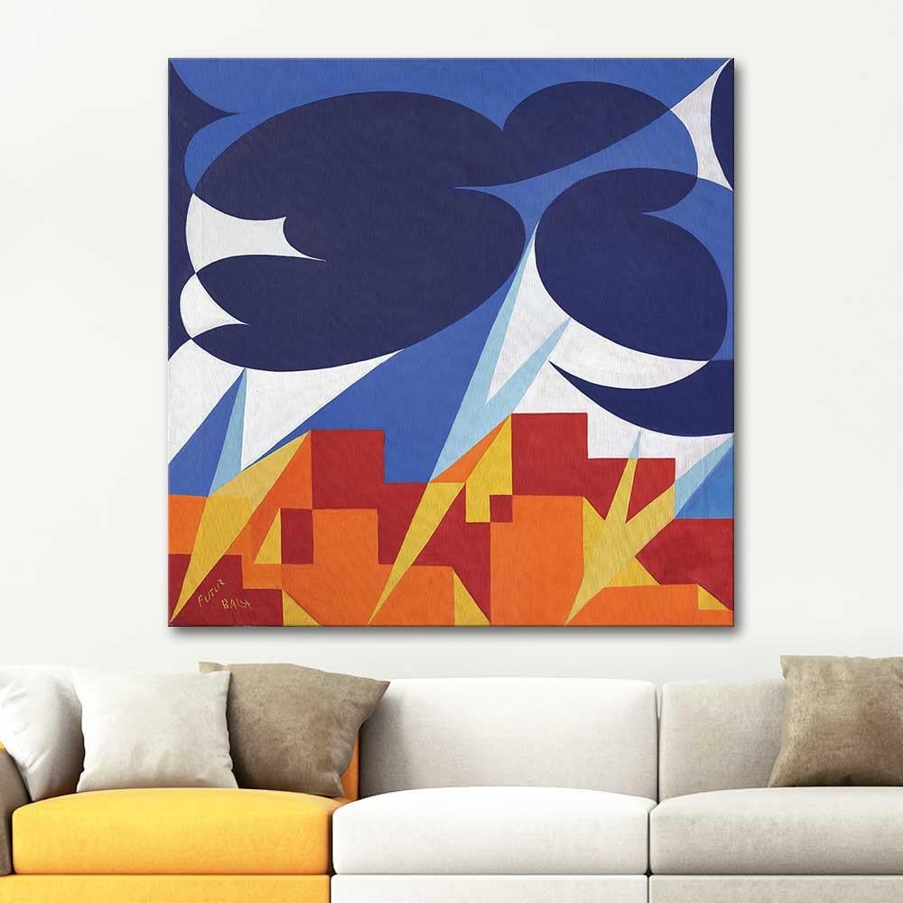 Giacomo Balla Plastik Değerler Kanvas Tablo