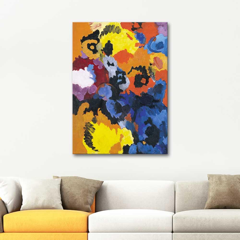 Ernst Wilhelm Nay Polychrome Kanvas Tablo