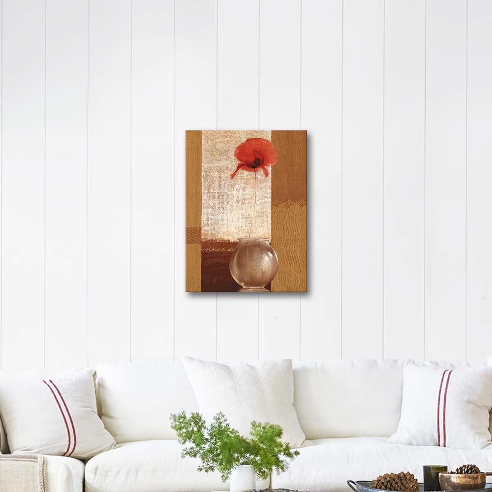 Poppy in a Vase as Art Print