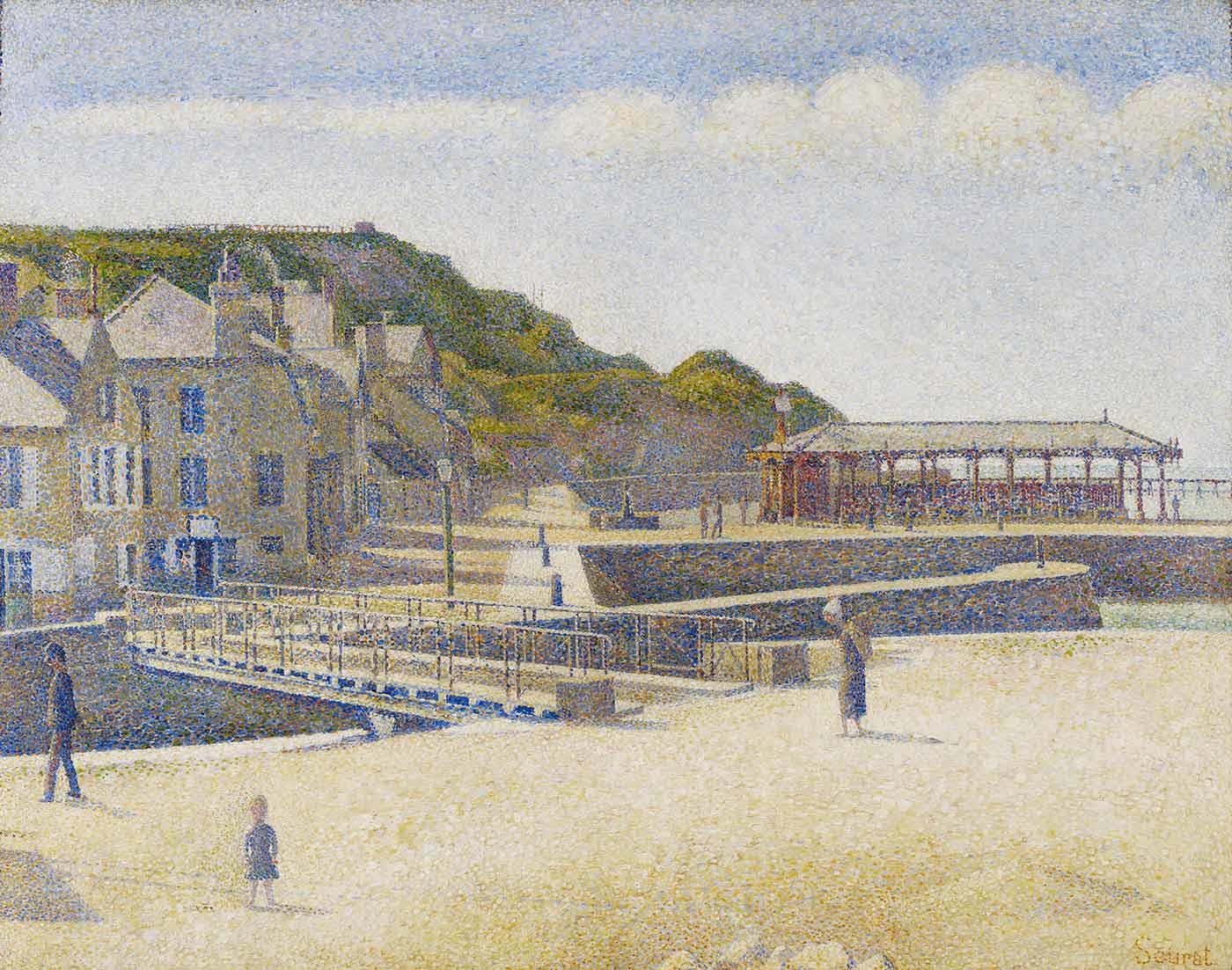 Georges Seurat Port-en-Bessin Kanvas Tablo