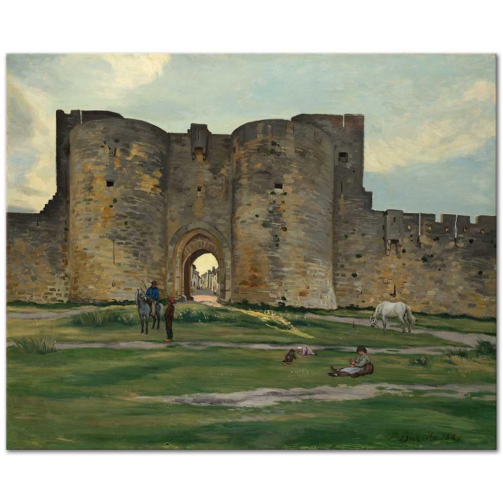 Porte de la Reine at Aigues-Mortes by Frederic Bazille as Art Print