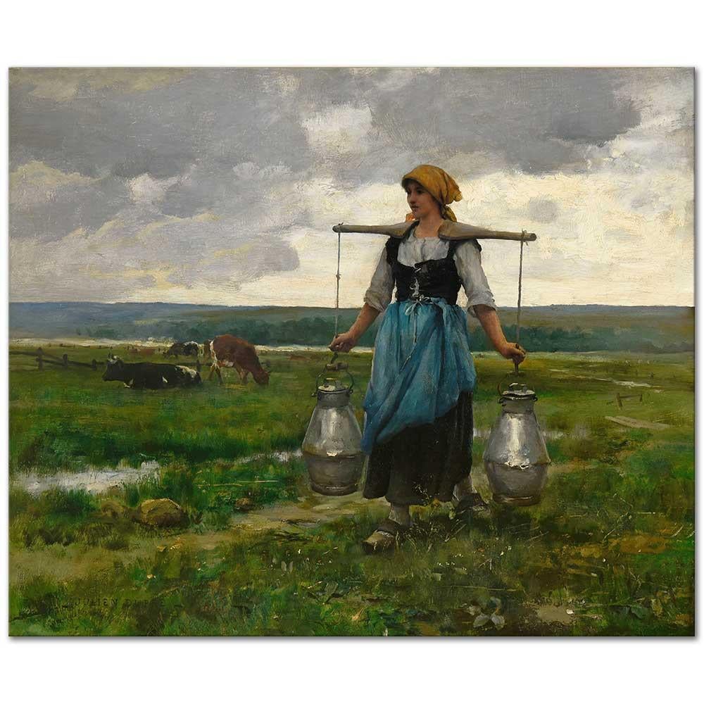 Julien Dupre Süt Taşıyıcısı Kanvas Tablo