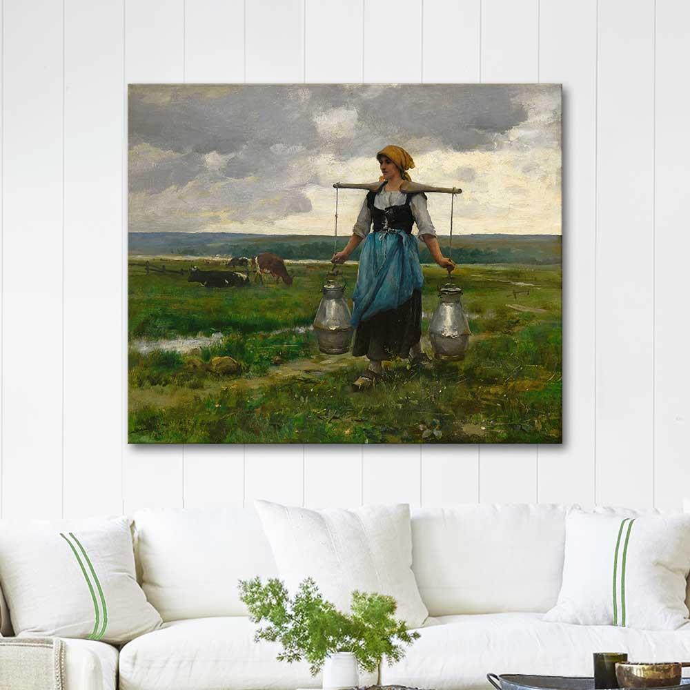 Julien Dupre Süt Taşıyıcısı Kanvas Tablo