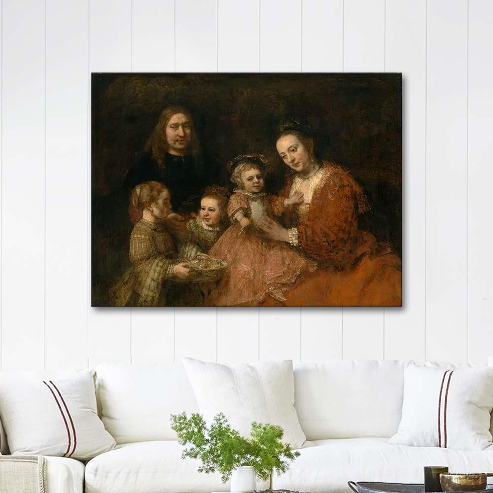 Portrait of a Family by Rembrandt van Rijn as Art Print
