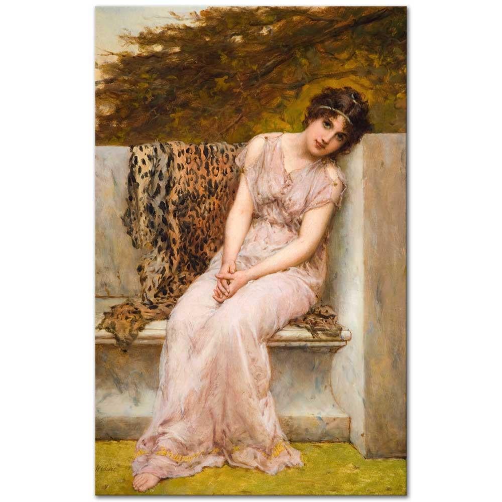 William Oliver Genç Kadın Portresi Kanvas Tablo