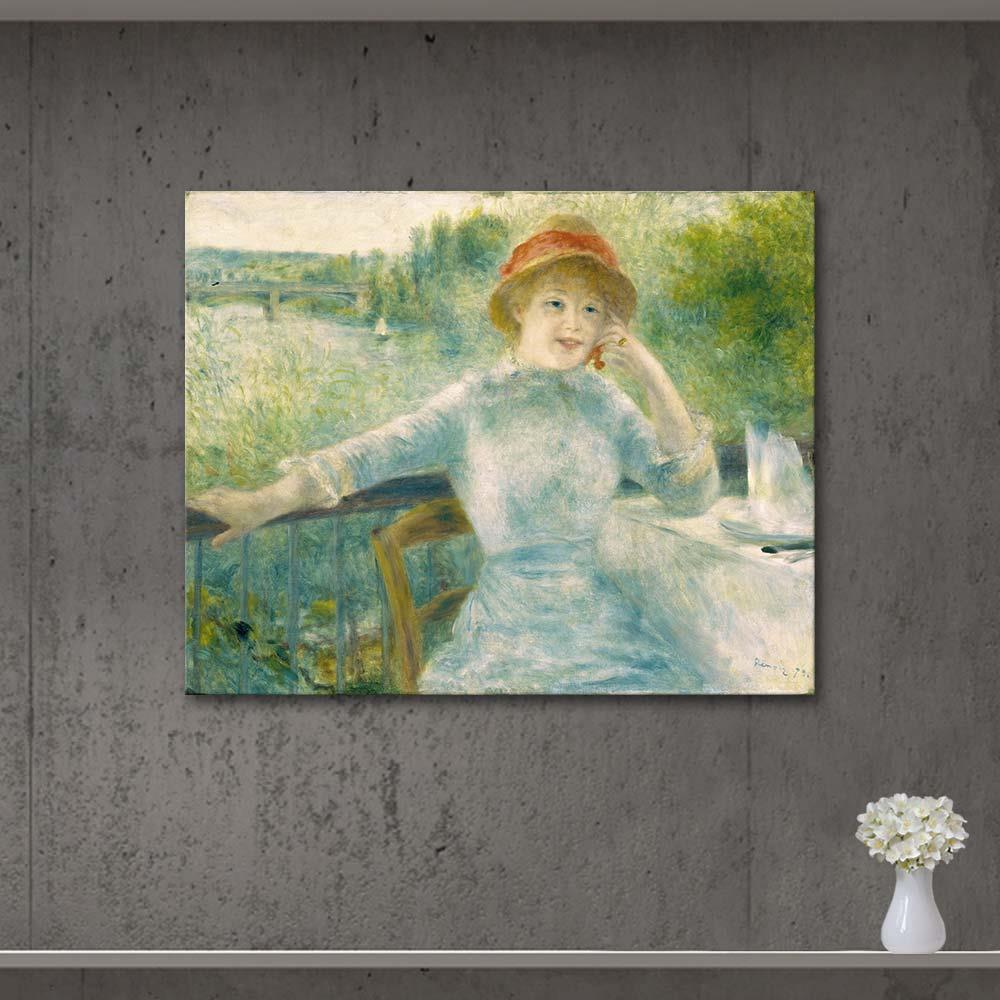 Pierre Auguste Renoir Alphonsine Fournaise'nin Portresi Kanvas Tablo