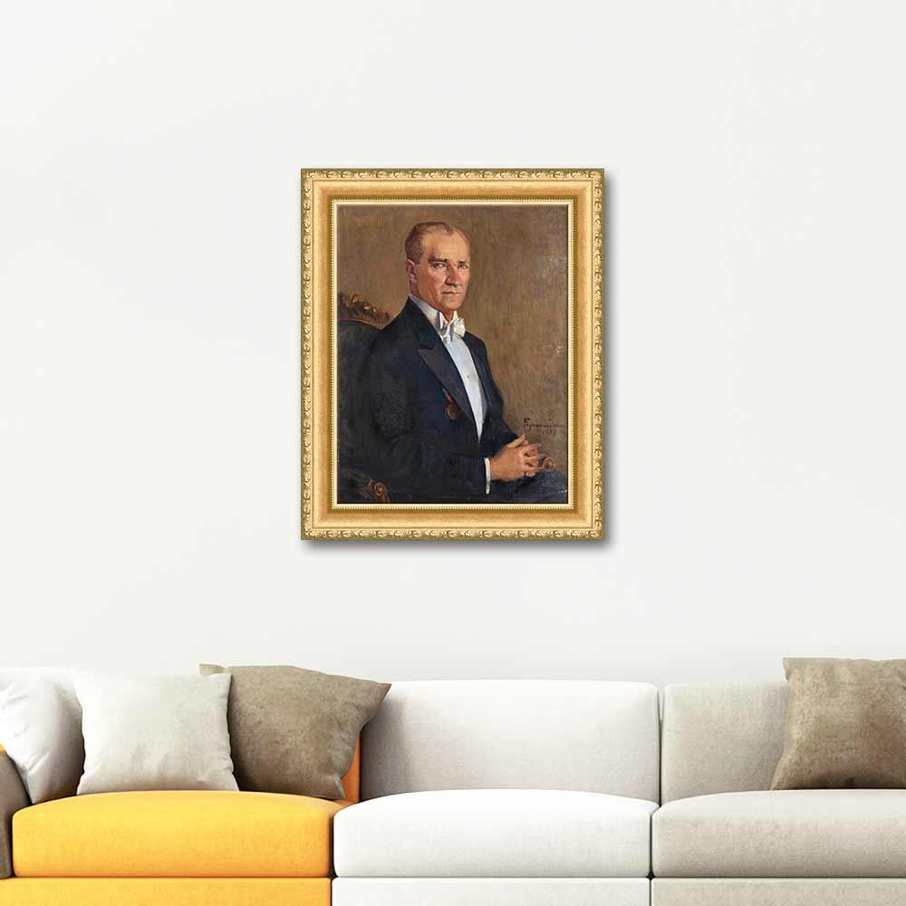 Feyhaman Duran Atatürk Portresi Kanvas Tablo
