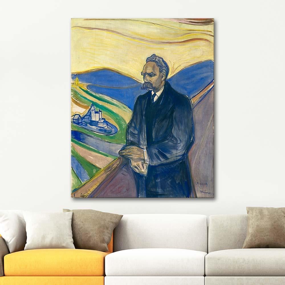 Portrait of Friedrich Nietzsche by Edvard Munch as Art Print