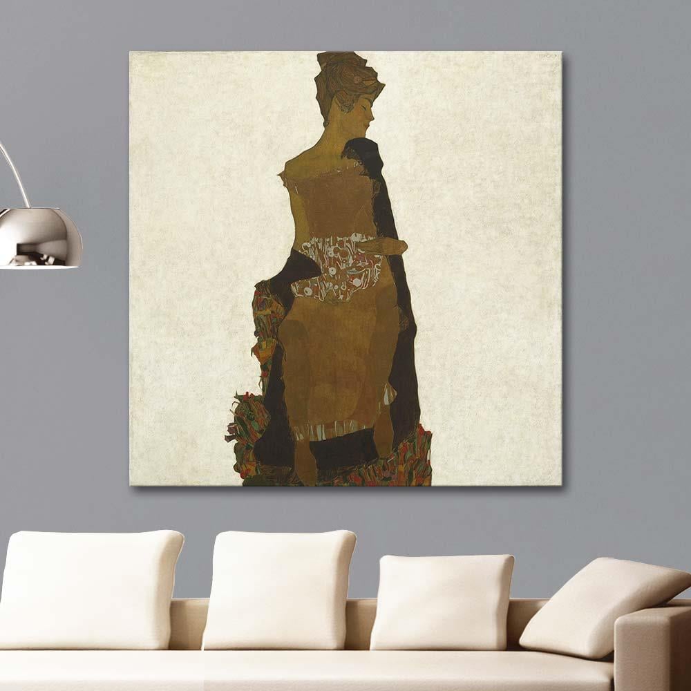 Egon Schiele Gerti Schiele'nin Portresi Kanvas Tablo