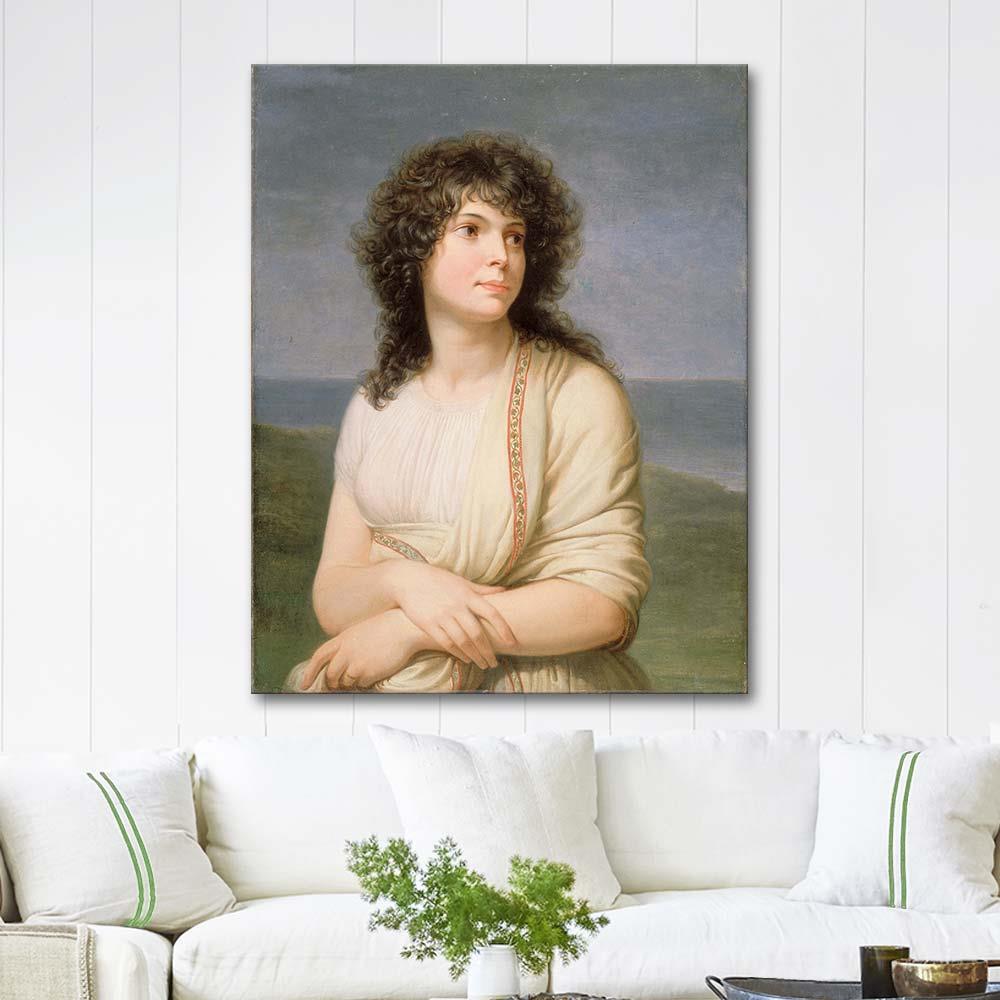 Portrait of Madame Hamelin by Andrea Appiani as Art Print