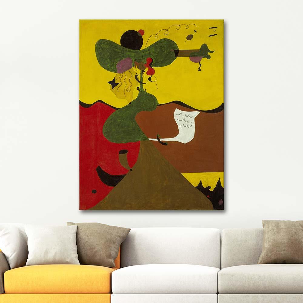 Portrait of Mistress Mills by Joan Miro as Art Print