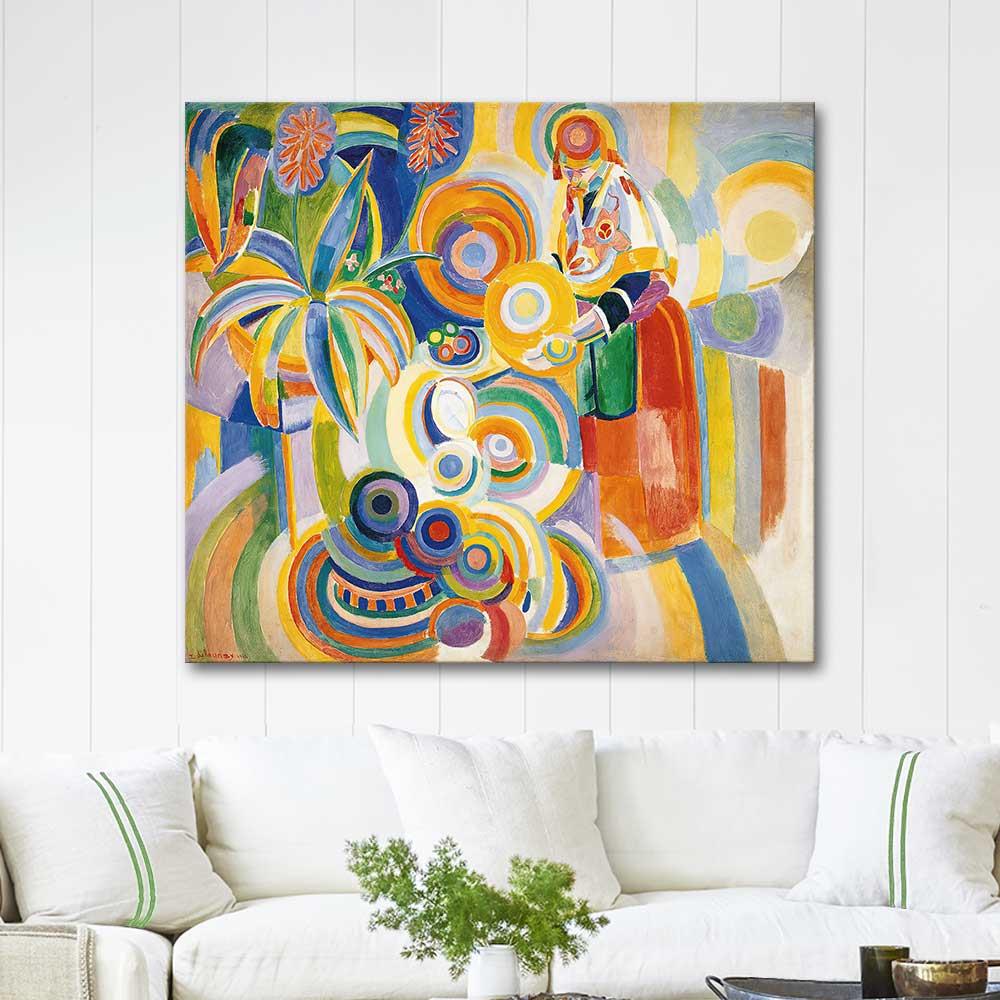 Robert Delaunay Portekizli Kadın Kanvas Tablo