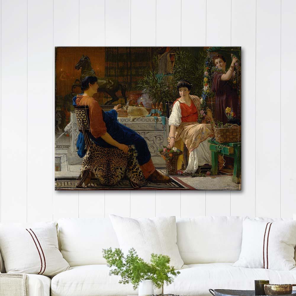 Sir Lawrence Alma-Tadema Şenlik Hazırlıkları Kanvas Tablo