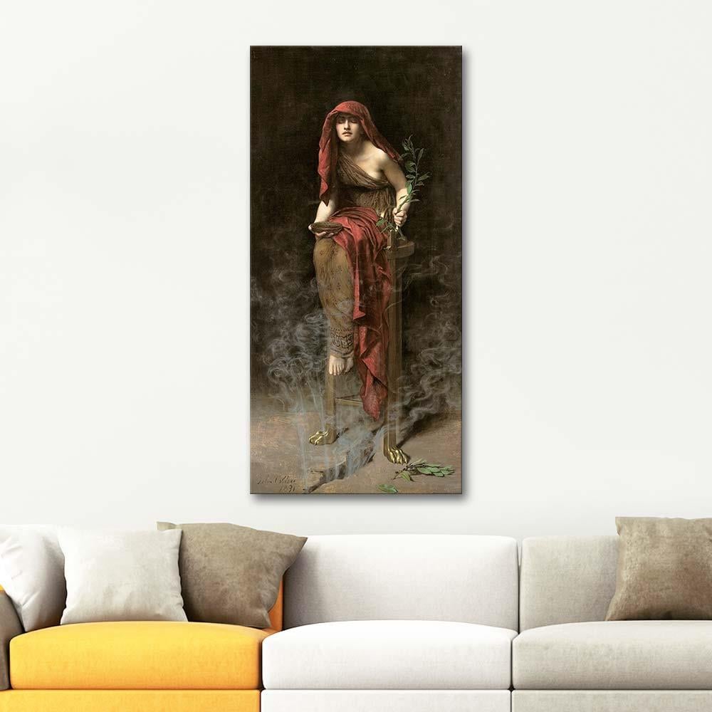 John Collier Delphi Rahibesi Kanvas Tablo