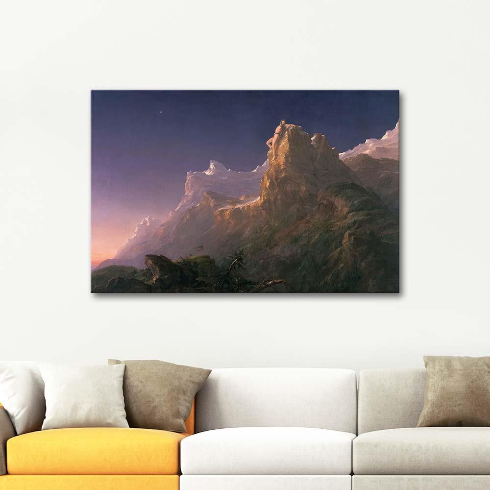 Thomas Cole Prometheus Kanvas Tablo
