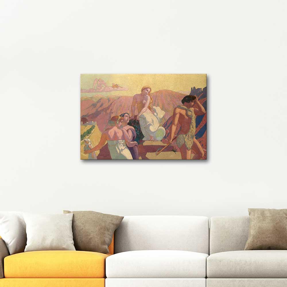 Maurice Denis Psyche'nin Ebeveynleri Tarafından Terk Edilişi Kanvas Tablo