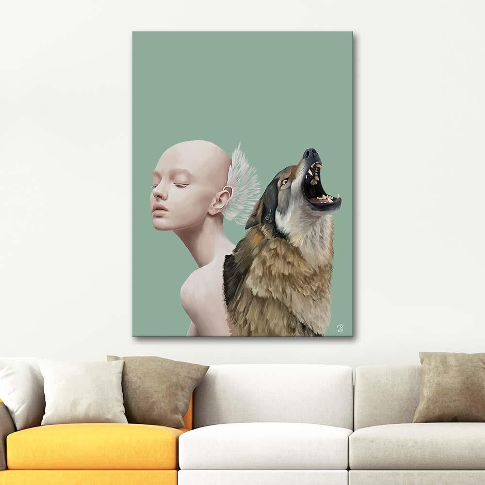 Rabia Özyurt Wolf Girl Art Print