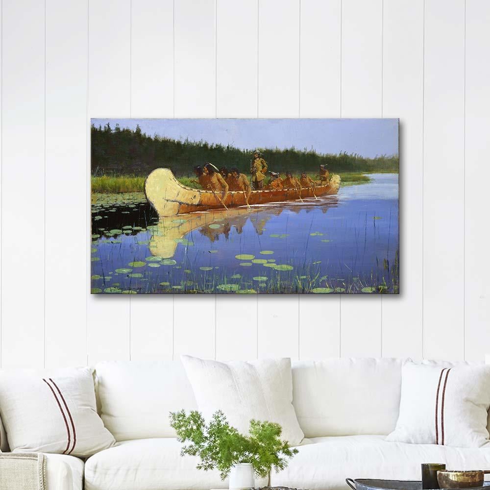 Radisson and Groseilliers by Frederic Remington as Art Print