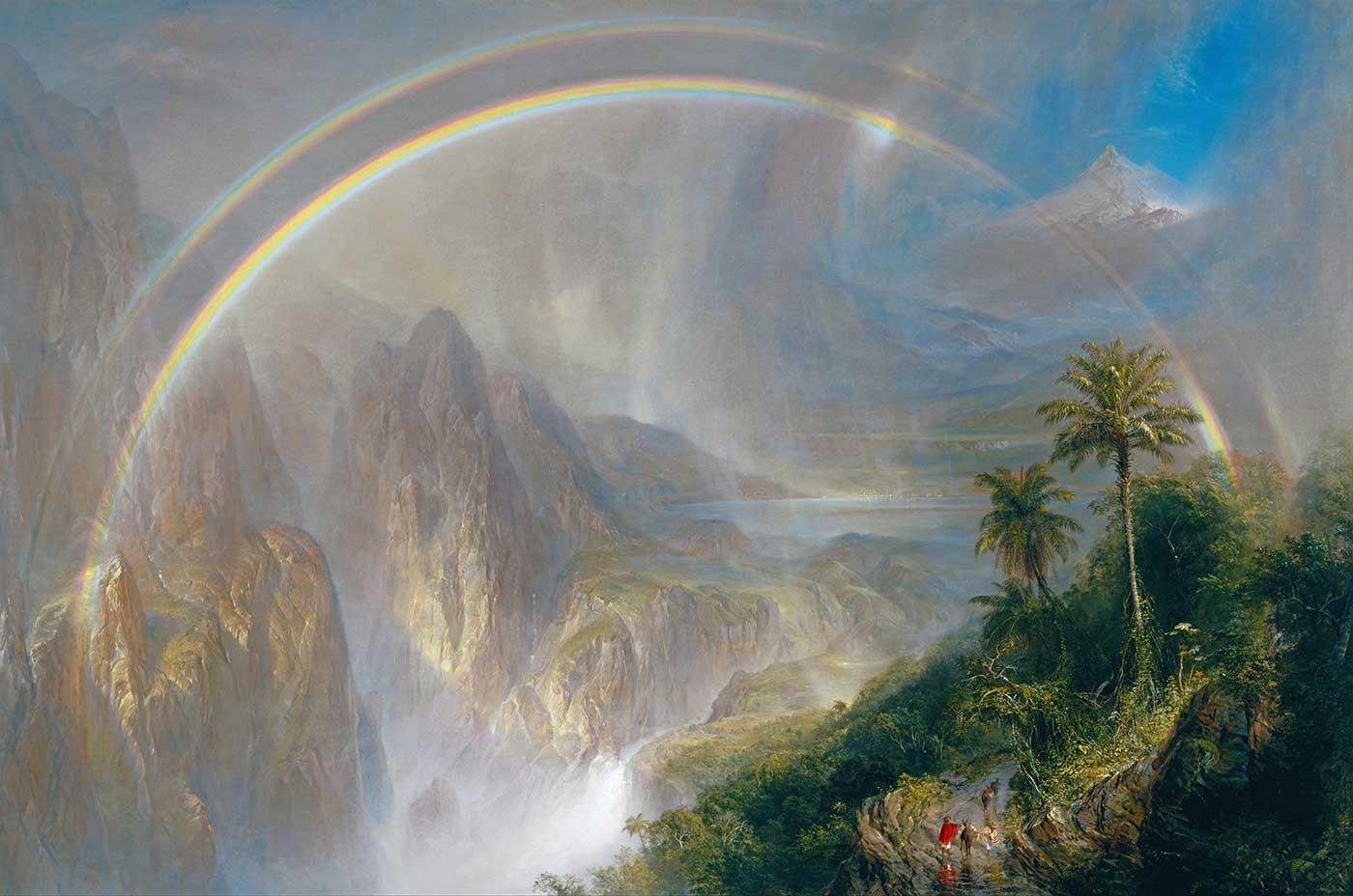 Frederic Edwin Church Tropik Yağmur Mevsimi Kanvas Tablo