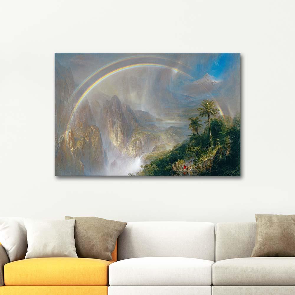 Frederic Edwin Church Tropik Yağmur Mevsimi Kanvas Tablo