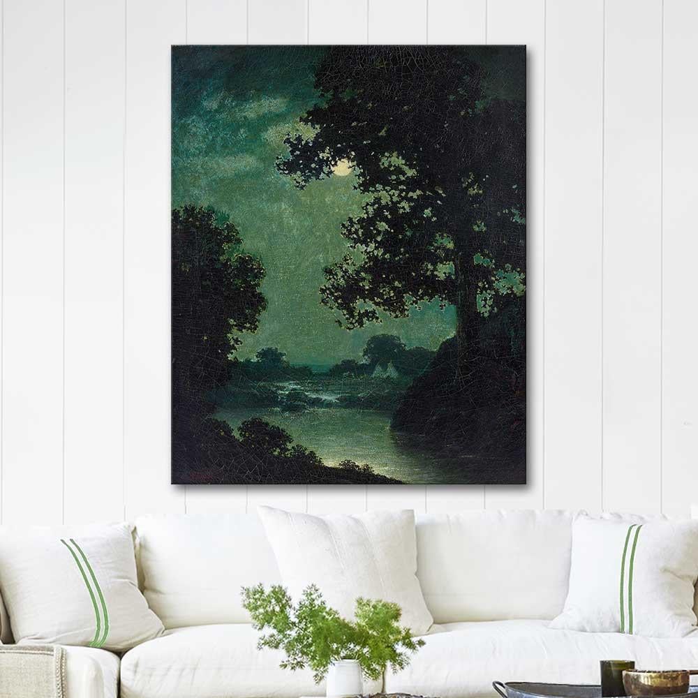 Ralph Albert Blakelock Moonlight (1888) Art Print