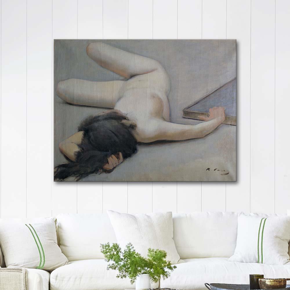 Ramon Casas Female Nude Art Print