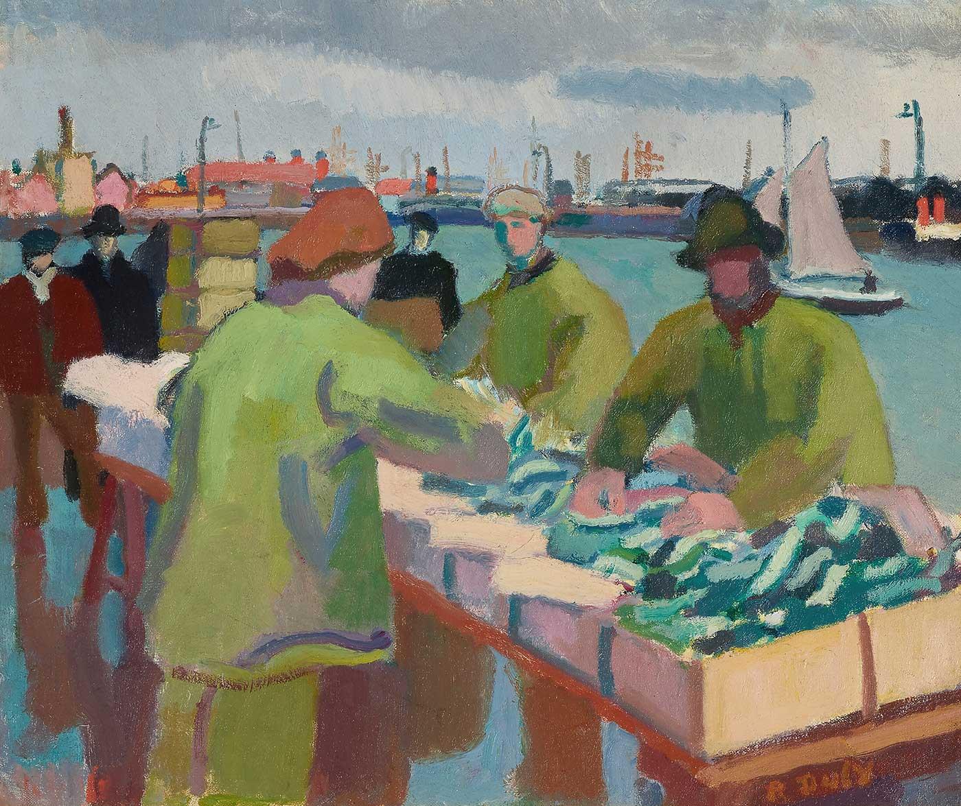 Le marché aux poissons by Raoul Dufy