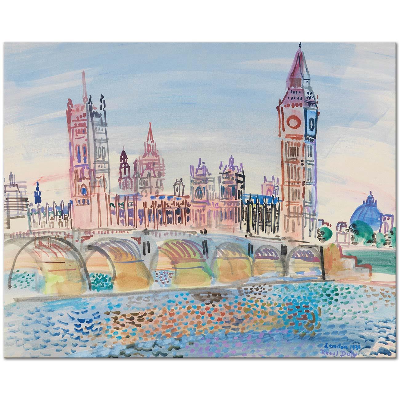 Raoul Dufy Londres, le Parlement Art Print