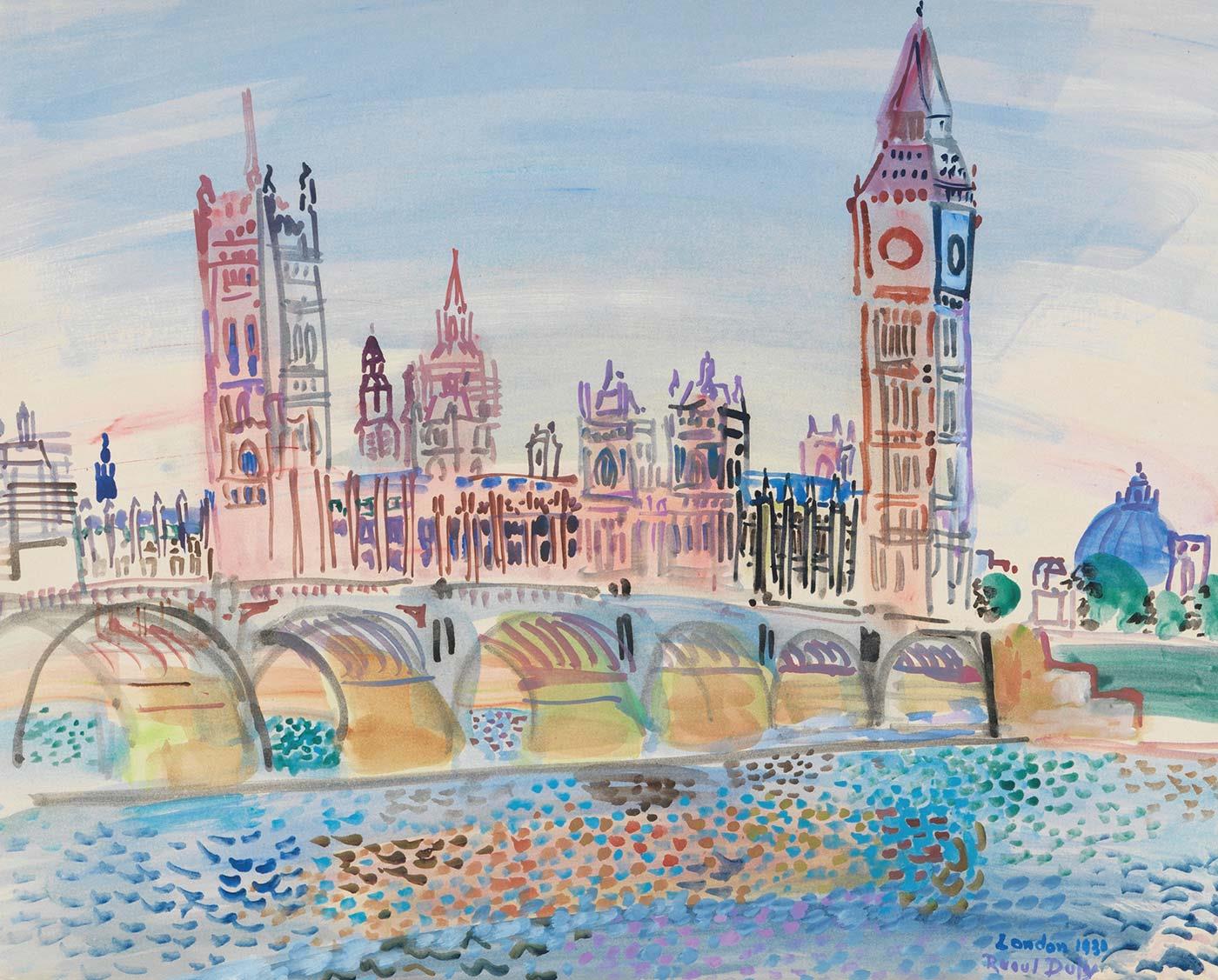 Raoul Dufy Londres, le Parlement Art Print
