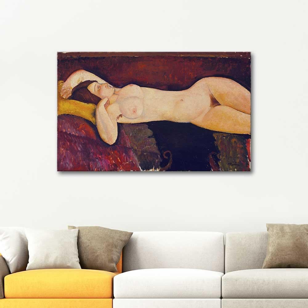 Reclining Nude by Amedeo Modigliani as Art Print