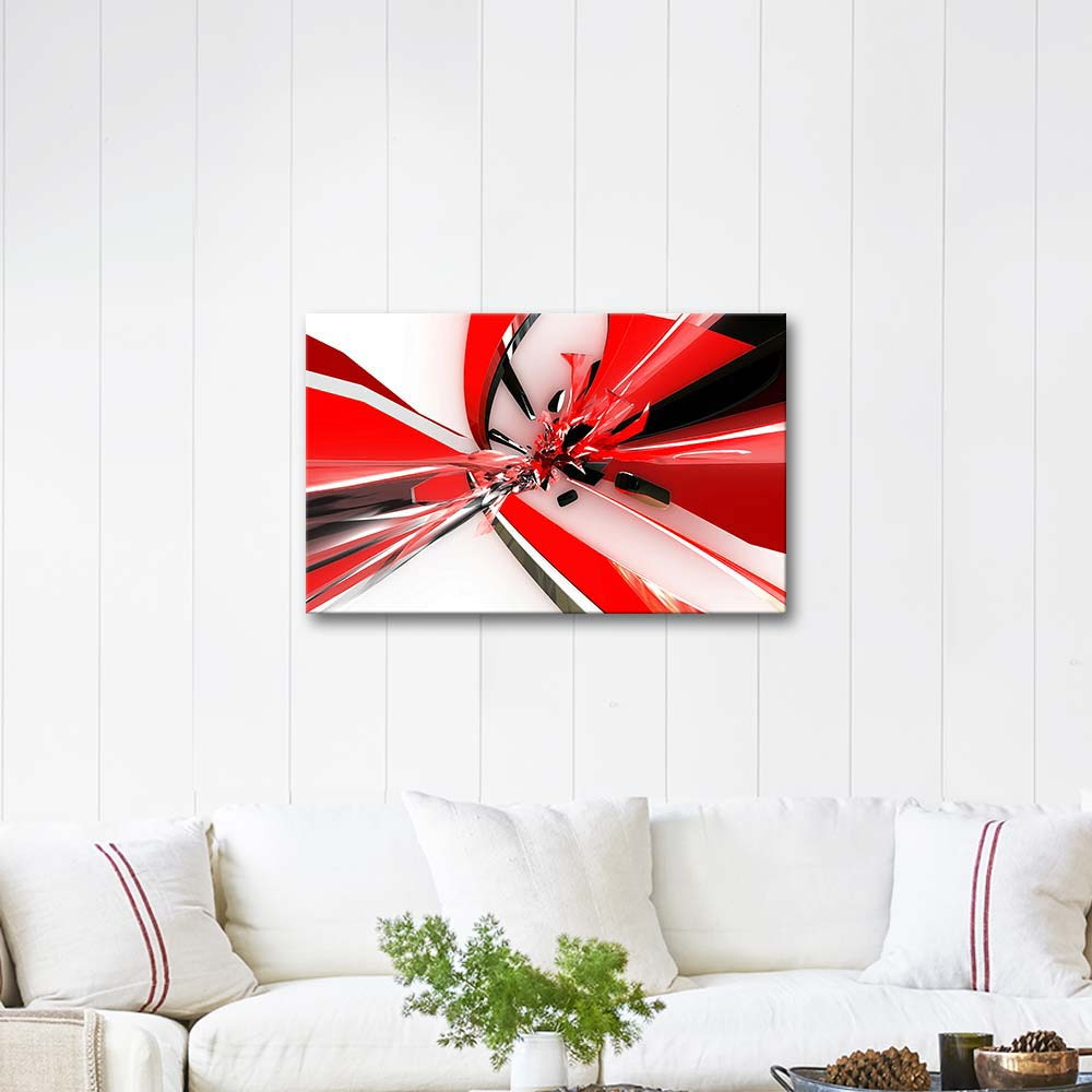 Red Collision Art Print