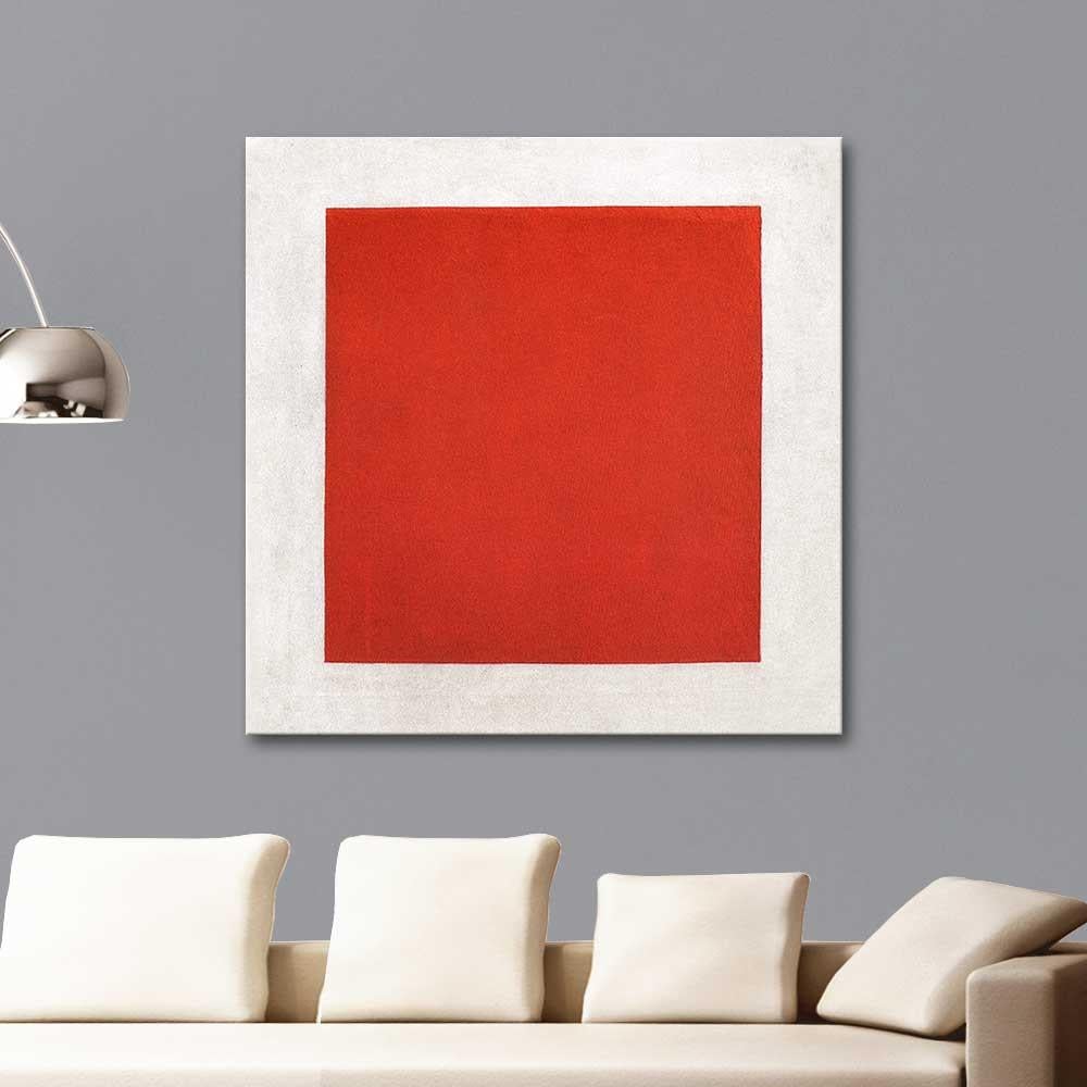 Kazimir Malevich Kırmızı Kare Kanvas Tablo