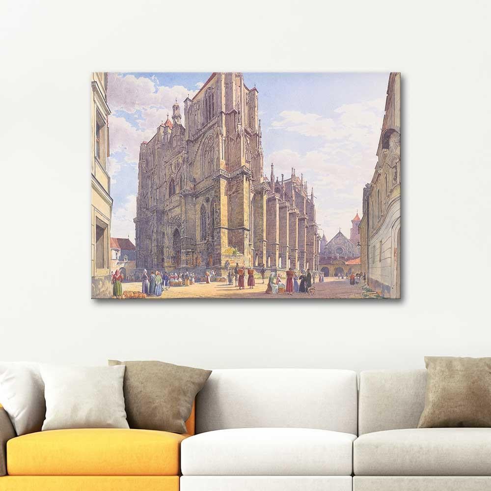 Regensburg Cathedral by Jakob Alt as Art Print
