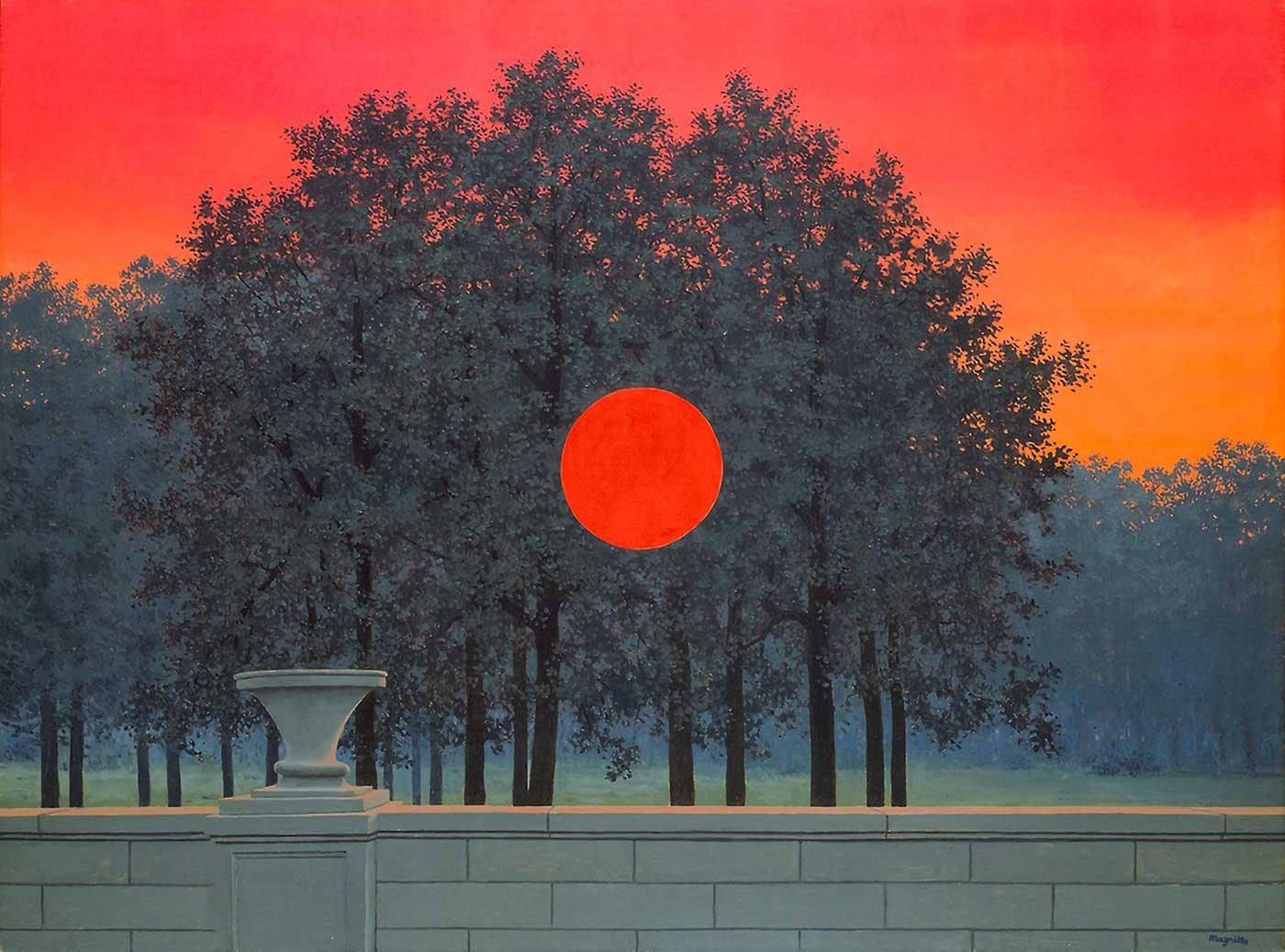 Rene Magritte Banket Kanvas Tablo